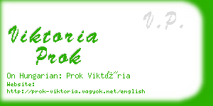 viktoria prok business card